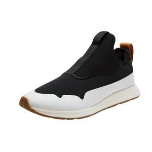 YORK Mens The Gail Recovery Trainer Athletic Shoes US 12 Black White Knit NIB